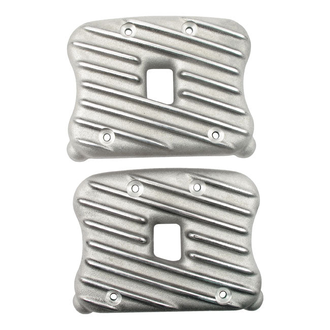 EMD, Sportster Ribster rocker cover set. Semi-Polished — 04-22 XL Sportster (NU)