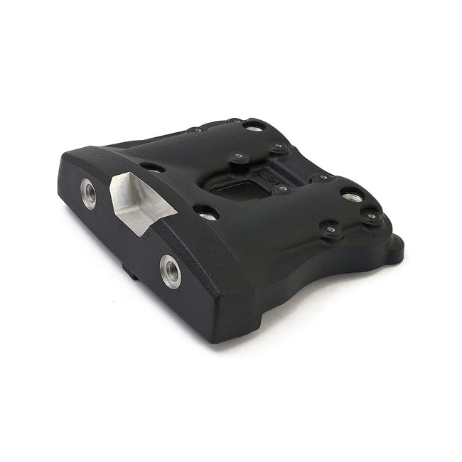 EMD, WTF ''Iron style'' rocker cover. Black Cut — 04-22 XL Sportster (NU)