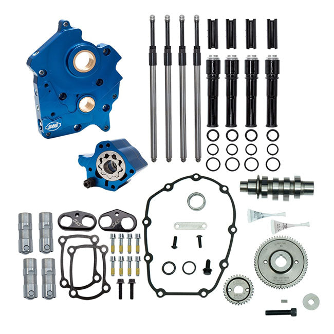 S&S, 475G cam chest kit M8 - Gear drive, oil cooled. Black
