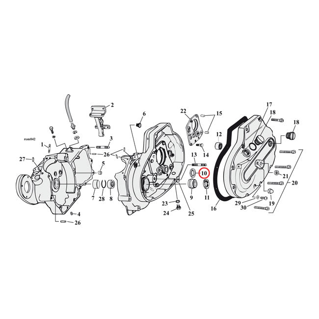 Sprocket shaft bearing spacer shim .108" — 77-03 XL Sportster (NU)