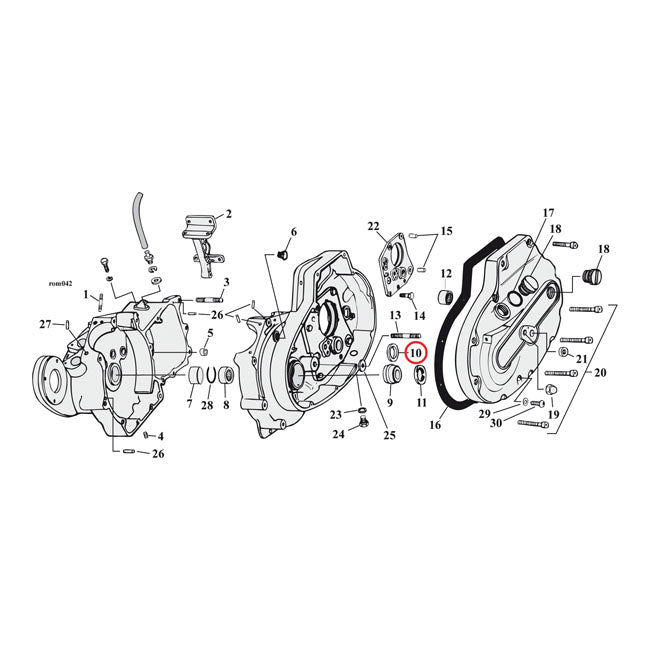 Sprocket shaft bearing spacer shim .110" — 77-03 XL Sportster (NU)