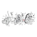 Sprocket shaft bearing spacer shim .098" — 77-03 XL Sportster (NU)