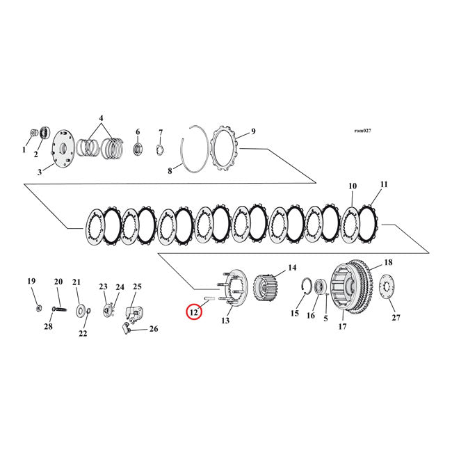 Spacers clutch hub. -.080" / 1.450" long