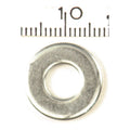 9/32" steel washer. Zinc plated