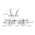 Nut, pinion and sprocket shaft — 54-E81 XL Sportster (NU)