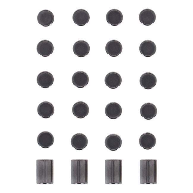 Pinion shaft (left side) crankcase rollers. +.0004"
