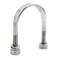 U-bolt kit, jiffy bracket. With nuts. Chrome