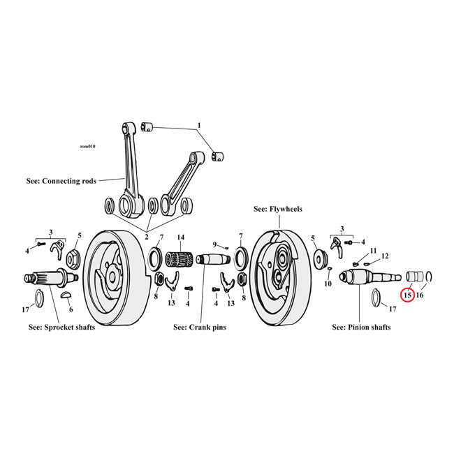 Inner bearing race, pinion shaft