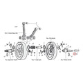 Inner bearing race, pinion shaft