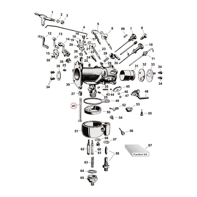 Throttle shaft. linkert 1-1/4"