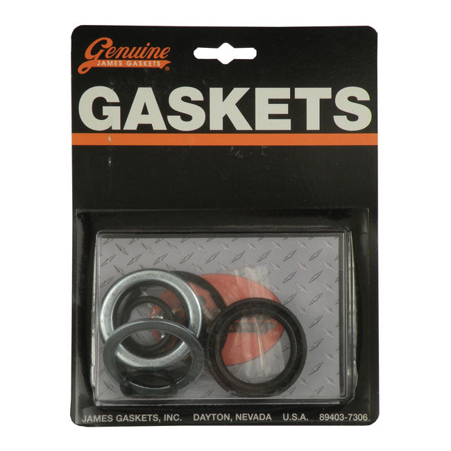 James, fork seal rebuild kit. 35mm fork tubes — 84-87 FX; FXR; XL Sportster (Excl. 1987 FXRS; FXLR) (NU)