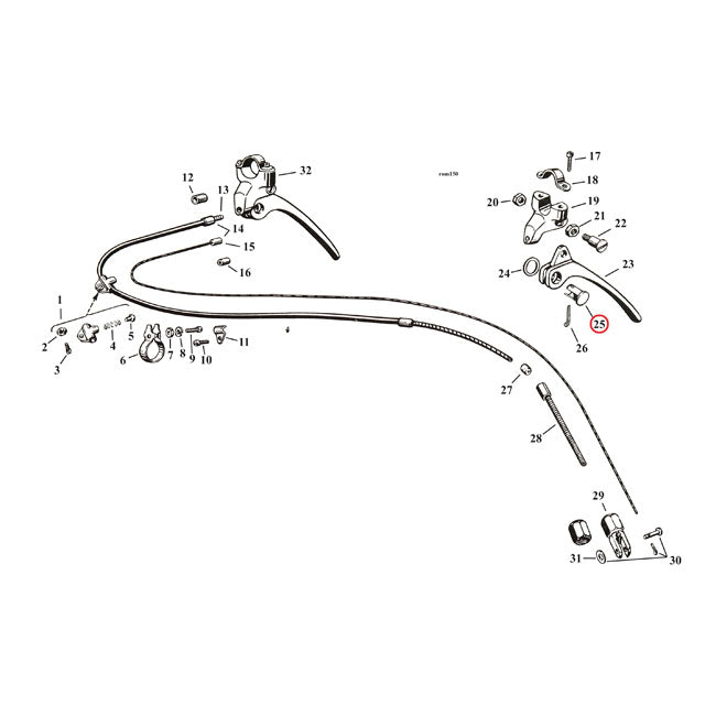 Bushing, handlebar brake lever — 29-52 45"