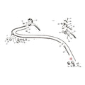 Clevis pin & nut, front brake cable — 29-52 45"