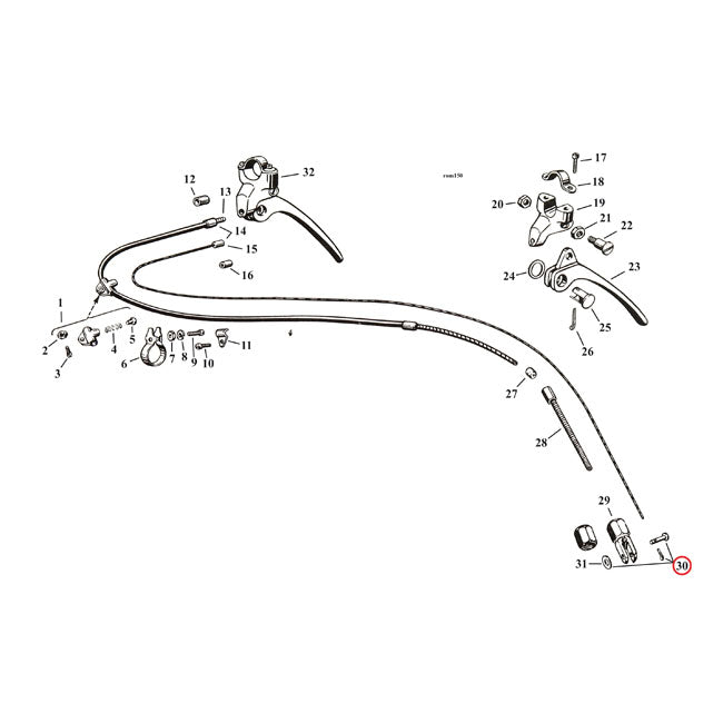Clevis pin/washer/cotter pin kit — 29-52 45"