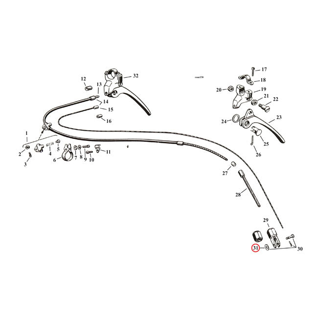 Washer, clevis pin