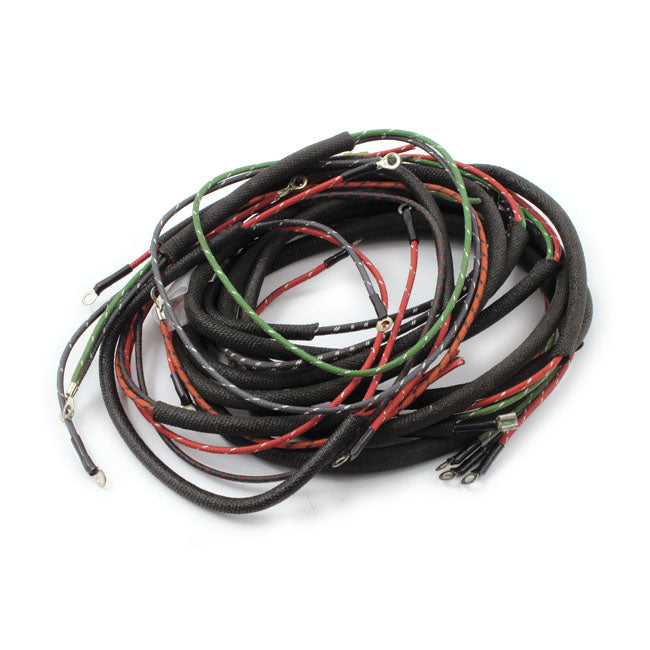 OEM style main wiring harness, complete set. XLH, XLCH — 65-66 XLH; XLCH (Excl. models with magneto ignition) (NU)