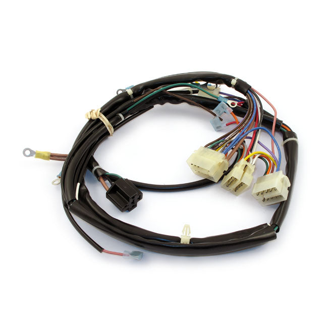 OEM style main wiring harness. FXST, FLST — 87-88 FXST; FLST Softail (NU)