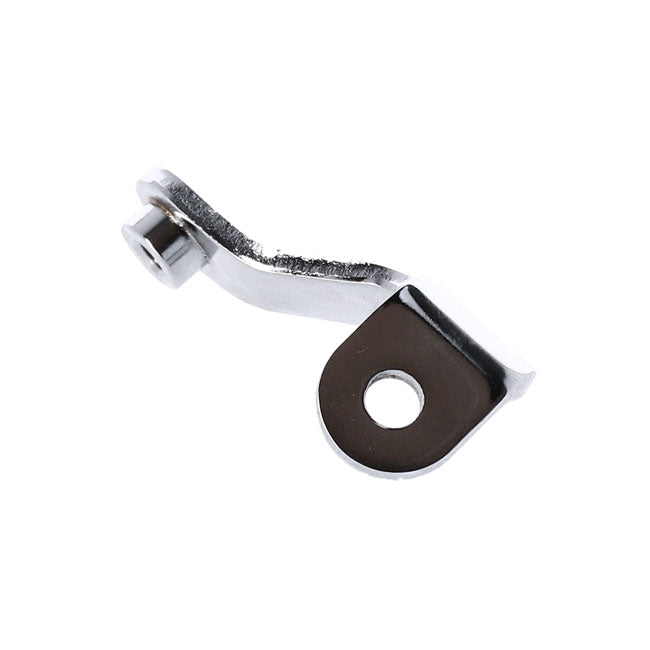 Oil tank mount bracket. Front. Chrome