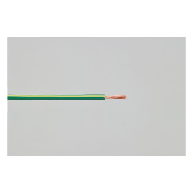 Electrical wire. 2 meter 0.75sq. Green/yellow