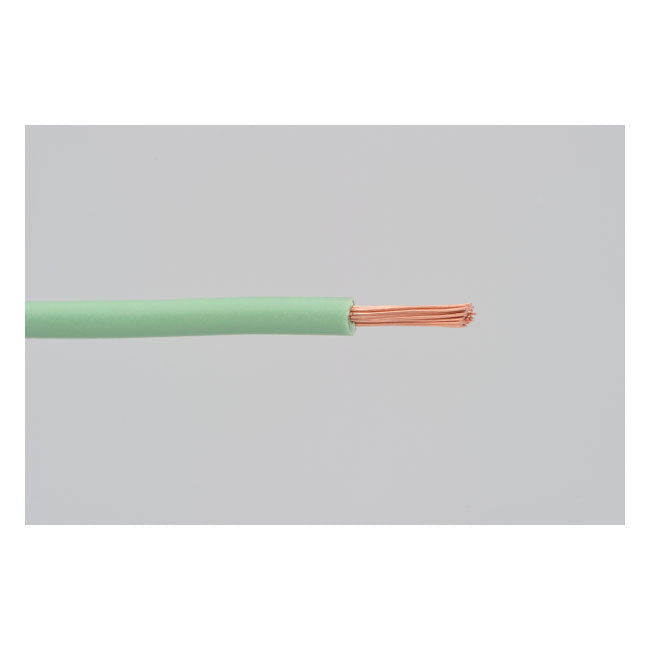 Electrical wire. 2 meter 0.75sq. Light green