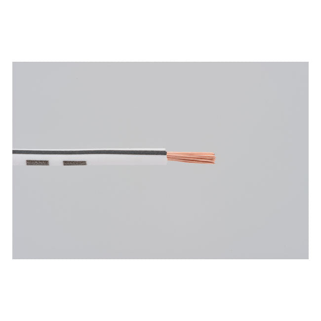 Electrical wire. 2 meter 0.75sq. White/black