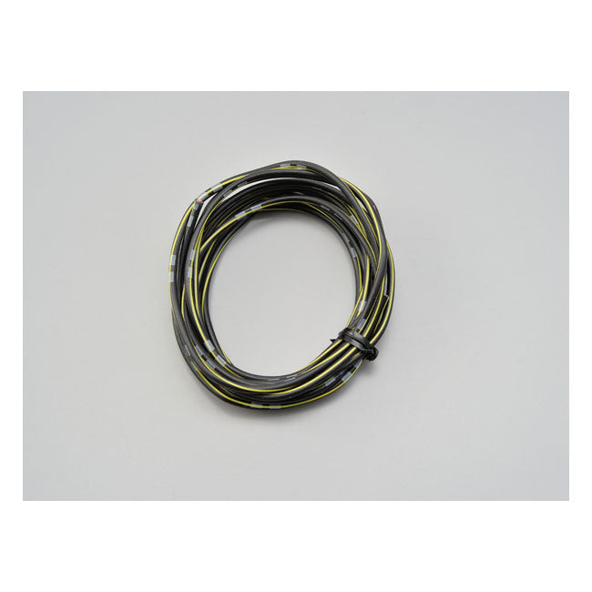 Electrical wire. 2 meter 0.75sq. Black/yellow