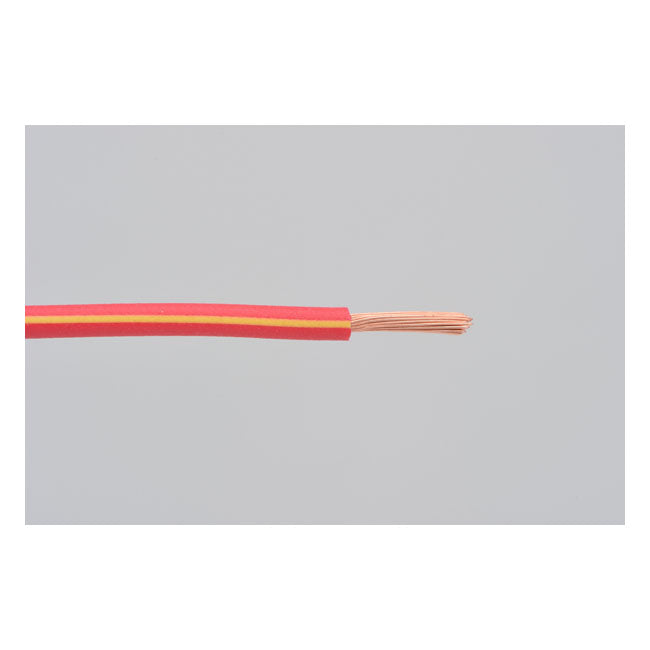 Electrical wire. 2 meter 0.75sq. Red/yellow