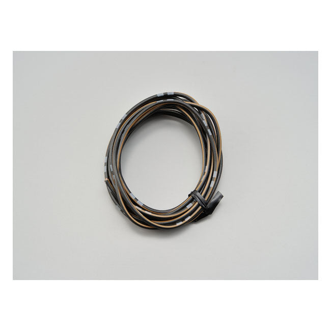 Electrical wire. 2 meter 0.75sq. Black/brown