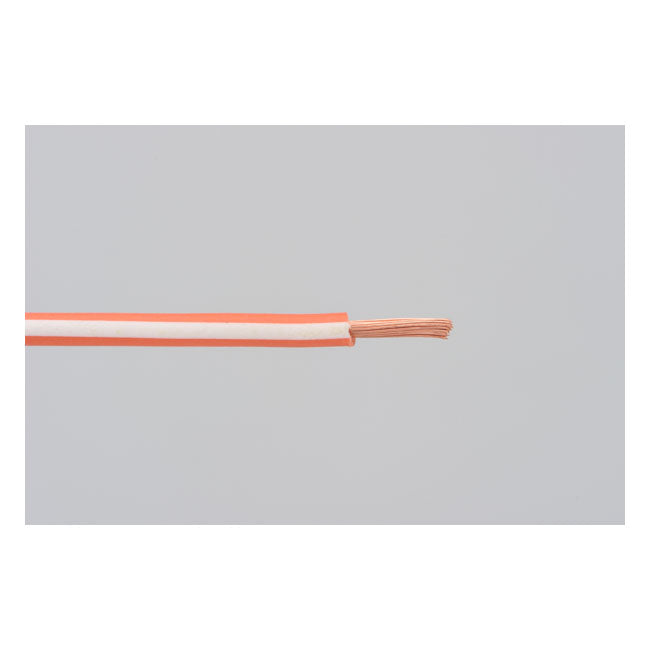 Electrical wire. 2 meter 0.75sq. orange/white