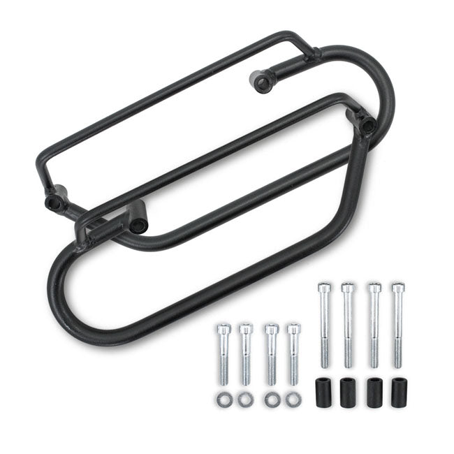 LongRide, saddlebag holder. Black — Honda: 17-22 CMX Rebel 300-500