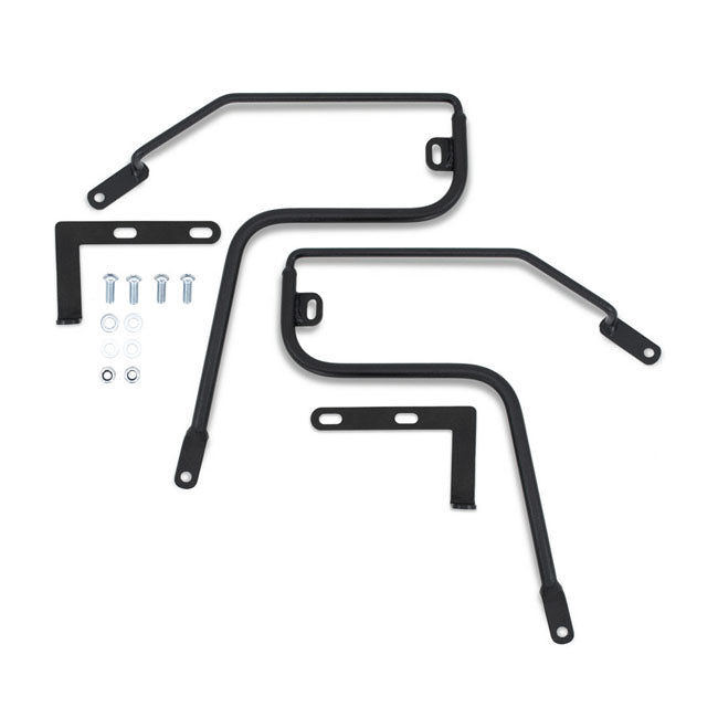 LongRide, saddlebag holder. Black — Royal Enfield: 18-22 Interceptor 650; 14-22 Continental GT 650