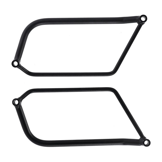LongRide, saddlebag holder. Black — Indian: 18-22 Scout Bobber
