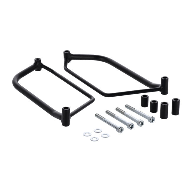 LongRide, saddlebag holder. Black — Indian: 18-22 Scout Bobber