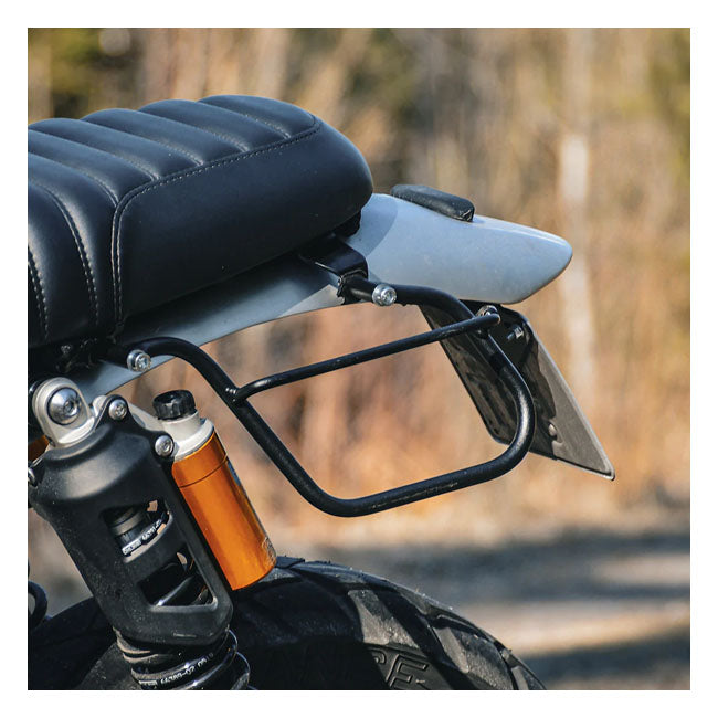 LongRide, saddlebag holder. Black — Triumph: 19-22 Scrambler 1200 XE (Left side only)