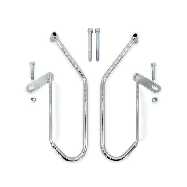 LongRide, saddlebag holder. Chrome — Triumph: 21-22 Speedmaster Bonneville