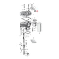 Spacer, motormount bracket (alu heads)