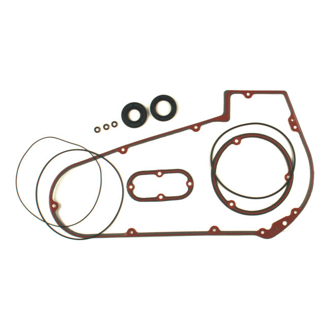 James, primary cover gasket & seal kit. Inner/outer — 66-86 4-speed Big Twin; 86-88 5-speed Softail (NU)