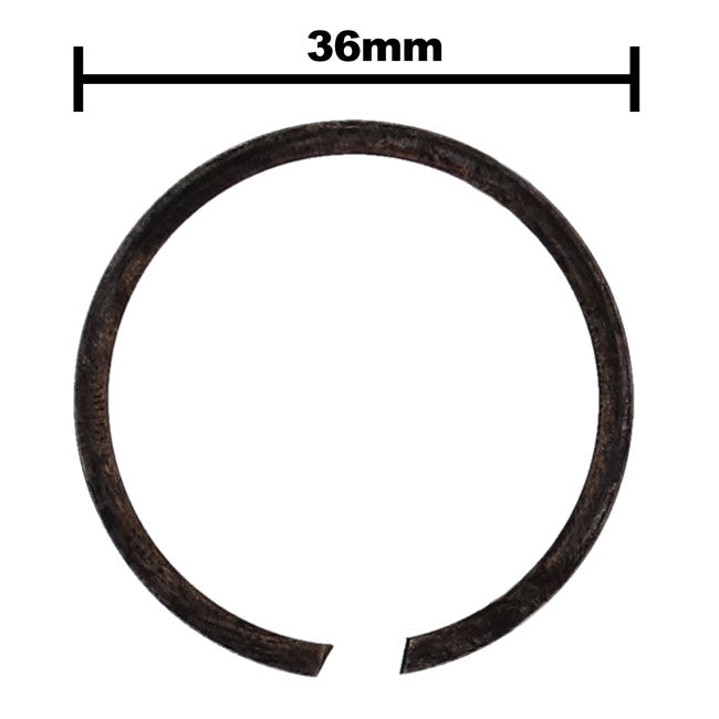 Retaining ring, crankcase bearings