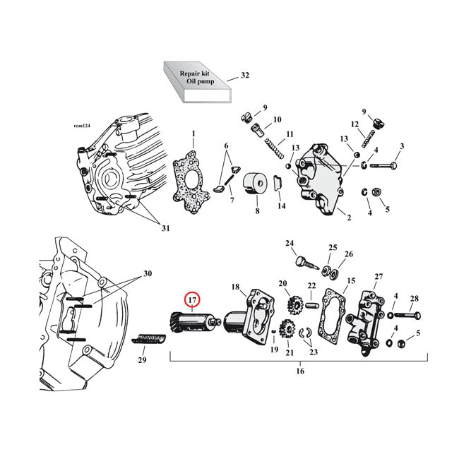 Drive shaft, scavenger & breather gear