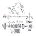 Thrust washer, oil seal