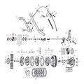Bearing race, clutch gear
