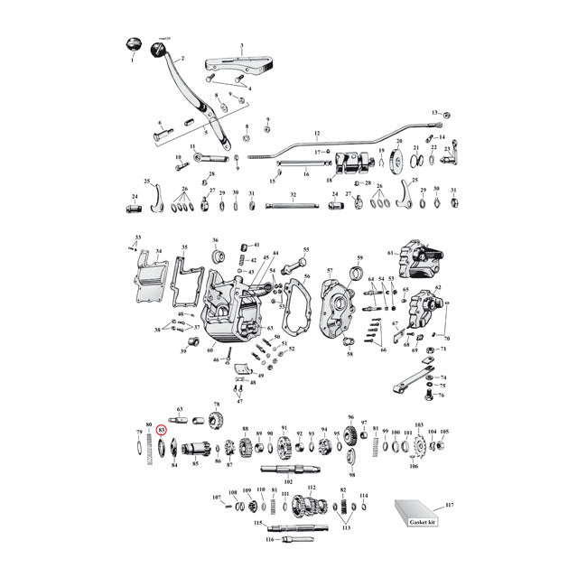 Thrust bearing, transmission main drive gear