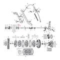 Race, thrust bearing main drive gear