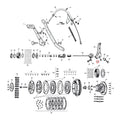 Grease fitting, clutch release lever