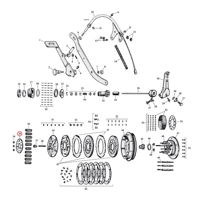 Pressure plate, clutch — 41-73 45" SV (NU)