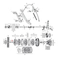 Adj. Screw, clutch pushrod