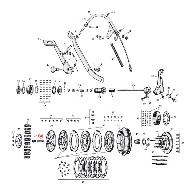 Adj. Screw, clutch pushrod