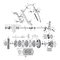 Lining set, friction discs