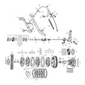 Nut, clutch gear