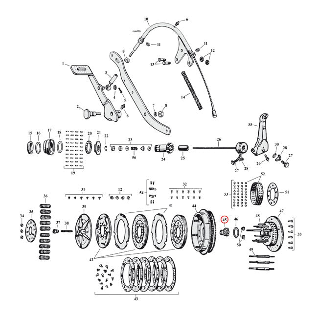 Nut, clutch gear